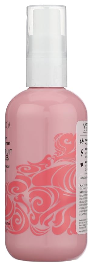 Pacifica Grapefruit Bubbles Gel-to-Foam Cleanser - Gentle Face Wash for Oily & Combination Skin, Helps Remove Excess Oil & Impurities, Helps Brighten, Vegan & Cruelty-Free Formula Dermatologist Tested