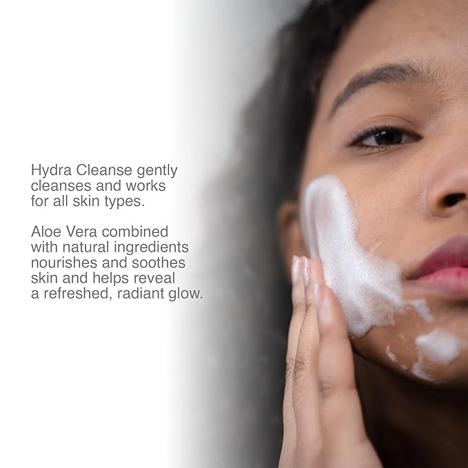 Pharmagel Hydra Cleanse Water Rinseable Facial Cleanser for All Skin Types | Natural Face Wash | Hydrating, Age Defying, and Revitalizing Face Cleanser | 8.5 fl. oz.