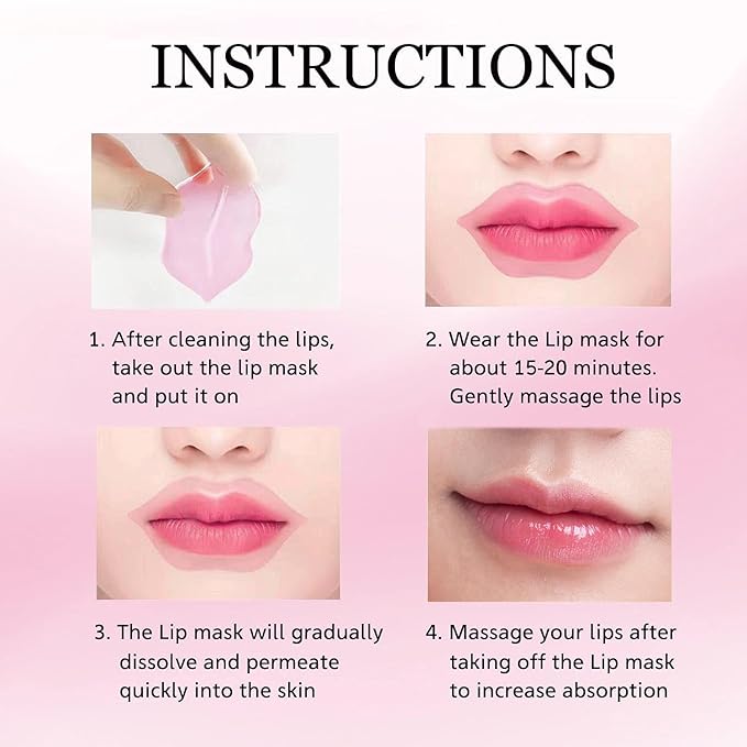 30 Pairs Lip Masks & Eye