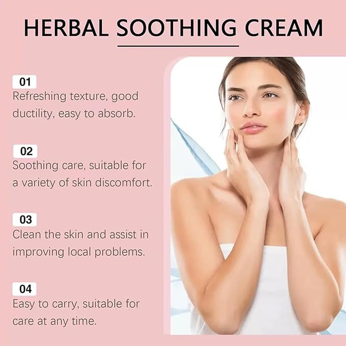 2PCS Body Care Cream with Menthol, Calendula and Dendrobium for Dry Skin Relief