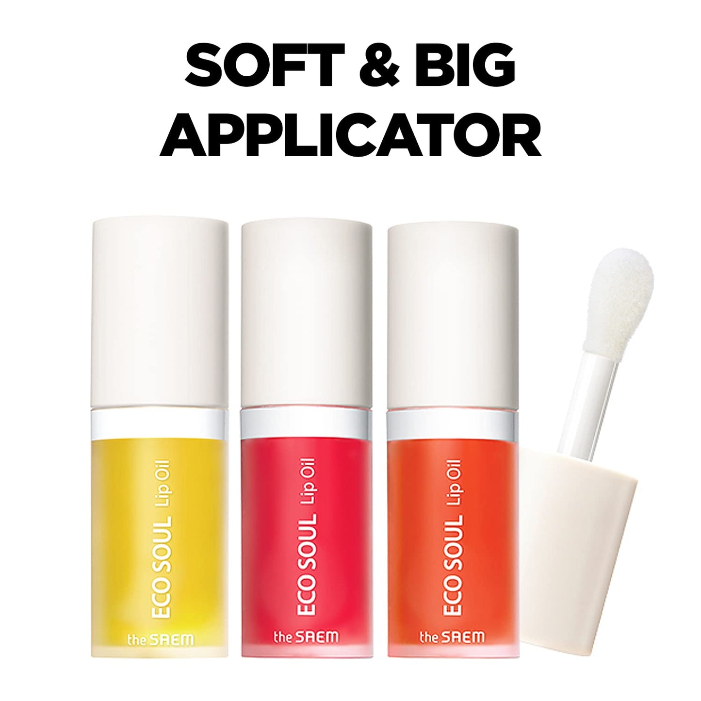 THESAEM Eco Soul Lip Oil 02 Berry - Plumping & Hydrating Lip Oil to Nourish & Moisturize Lips – Berry Extract & Rose Water - Lips Soft & Glossy for Dry Lips, 0.21 fl.oz.