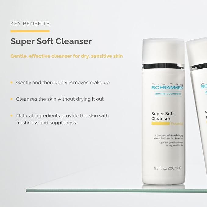 Gentle, Effective Make-Up Removal for Dry & Sensitive Skin - Natural Ingredients - No Parabens - Face Cleanser - Face Wash - Skin Care - Dr. Schrammek