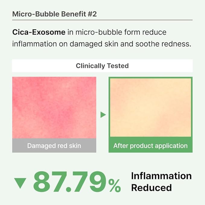 MENOKIN 30 Seconds Quick Bubble Mask [CLEAR] - [Cica] in Micro-bubbles For Soothing & Skin Strengthening, Hydration, Clearer Complexion, Korean Skin Care Essential, 52 Uses, 2.36 fl.oz