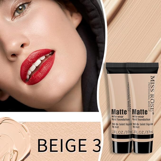2 Pack Liquid Foundation Cream for Face Makeup,Durable