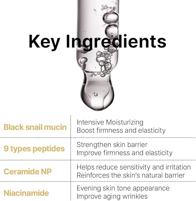 Farmstay Black Snail & Peptide 9 Perfect Toner, Snail Mucin Toner for Elastic & Glow Skin, Moisturizing & Anti-Aging, Smooths & Refine Skin Texutre, Korean Skin Care, for Women & Men, 4.05 Fl. Oz