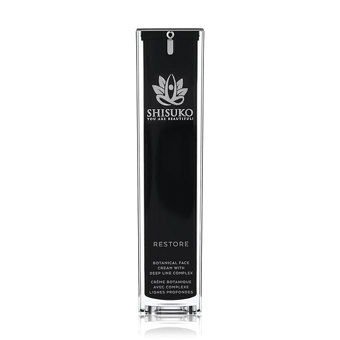 Shisuko Restore a luxurious emollient for complete hydration. Fine line eraser. Optimized for dry, normal and sensitive skin. Formulated with Vitamin E and Magnesium 1.35 oz