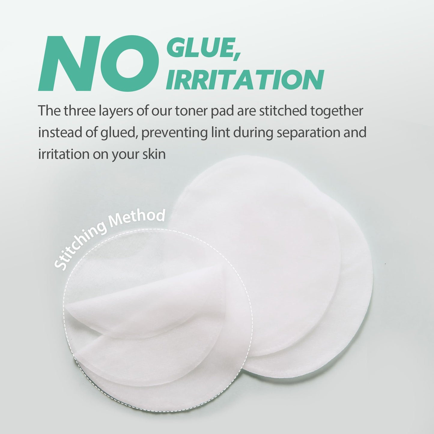 milktouch Green Hyaluron Toner Pads - Hydrating & Soothing Facial Pads w/Hyaluronic Acid & Centella Asiatica for Sensitive Skin, Pore Care, Daily Use, Calming, Moisturizing, Korean Skincare 60pcs