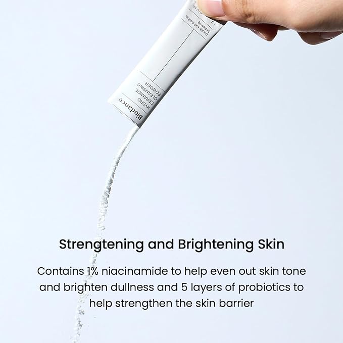 Biodance Hydro Ceramide Cleansing Powder, Gentle Exfoliating Daily Facial Cleanser with Hyaluronic Acids & Ceramides, Enzyme Powder | 0.03 oz x 30ea
