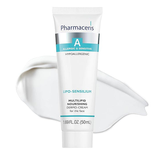 Nourishing Lipid Face Cream with Emollients and Niacinamide, Helps Restore Skin's Barrier, Moisturize & Soothe, Rich Cream for Dry, Sensitive & Allergy-Prone Skin, LIPO-SENSILIUM