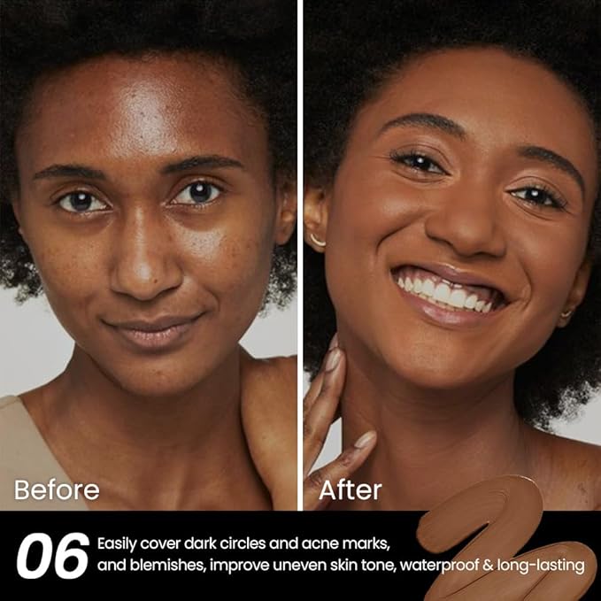 2 Pack Liquid Foundation Cream for Face Makeup,Durable