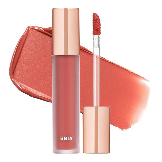BBIA Last Velvet Tint - Soft & Creamy Matte Finish Lip Stain, Blur Effect with Velvety Texture, Long-Lasting, High Pigment, Lightweight, Non-Drying, Vegan, Korean Lip Makeup (V17 MORE PLEASANT)