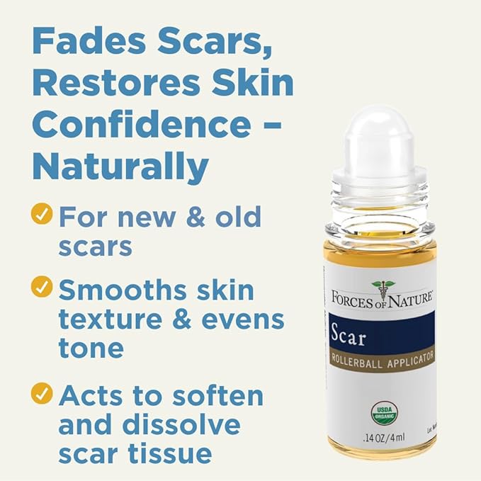 Forces Of Nature, Medicine Scar Control Rollerball Organic, 0.14 Fl Oz