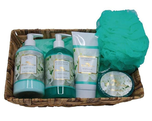 Camille Beckman Essentials Gift Basket, White Cleansing