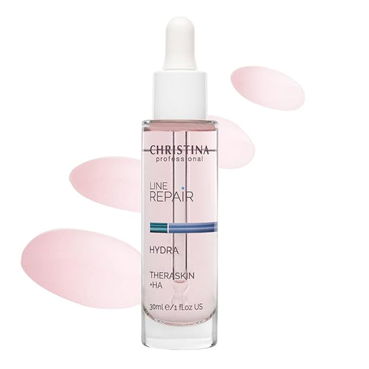 Christina Line Repair Hydra Theraskin +HA Face Serum - 30 ml - Wrinkle Smoother, Hyaluronic Acid and Hygroplex for Aging Skin - For Dry, Normal and Oily Skin Types