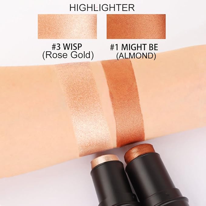 evpct 2Pcs Cream Contour Foundation Stick for Neutral