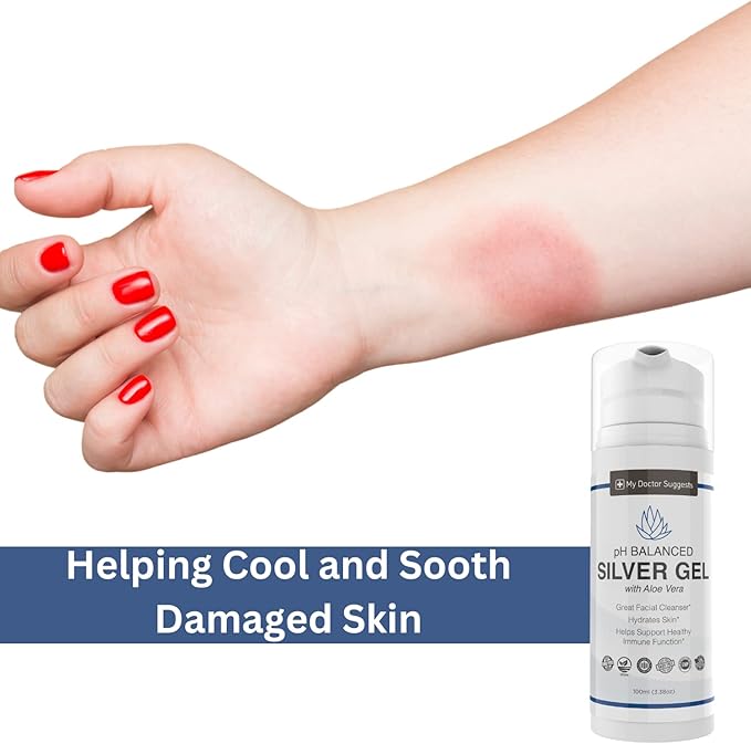 Silver Colloidal Gel with Aloe Vera, 3.38 oz (Pack of 2)
