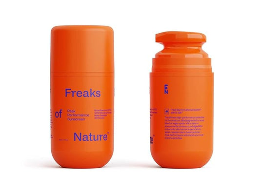 Freaks of Nature Peak Performance SPF 50 | 100% Mineral Sunscreen | Lightweight, Fast-Absorbing, 80-Min Water-Resistant | Plant-Based, Eco-Friendly, Reef-Safe, Cruelty-Free | All Skin Types| 1.7 oz