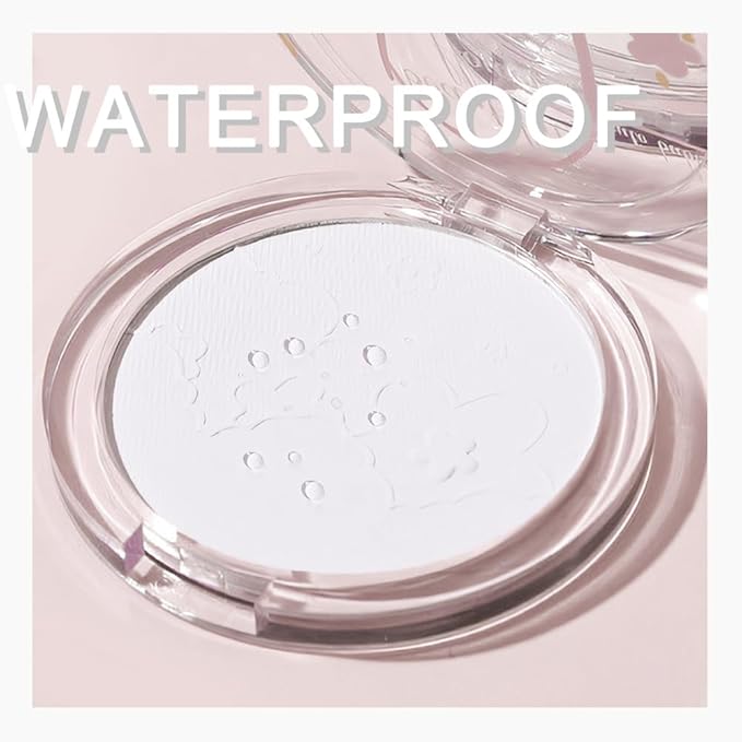 Face Oil Control Pressed Setting Powder-Clarifying Finishing Powder,Waterproof All-Day Use
