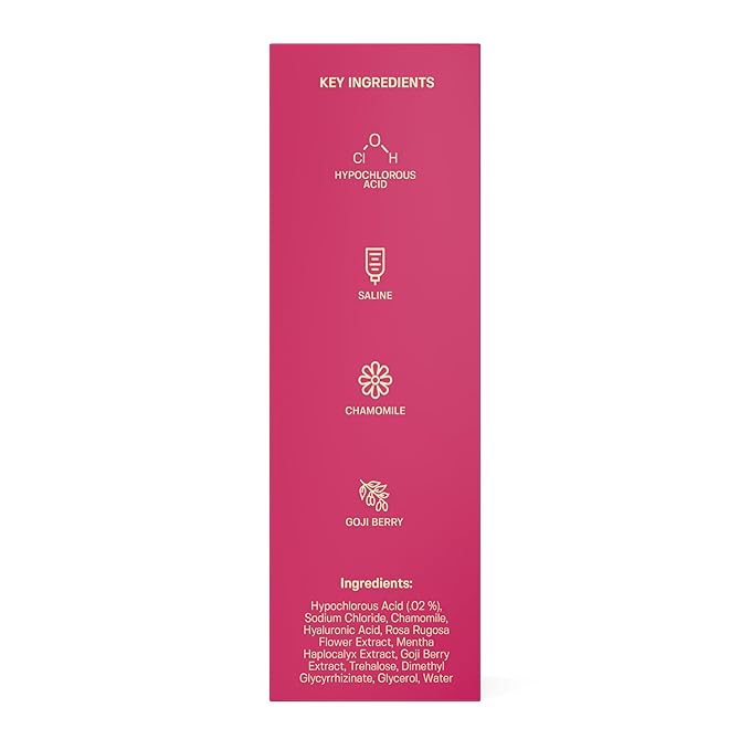 BASE LABORATORIES Hypochlorous Acid Spray for Face & Skin - Travel Size - Facial Toner Spray & Cleaner - Skin Repair Solution helps reduce redness, Irritations, acne - HOCL Molecule Spray 2oz
