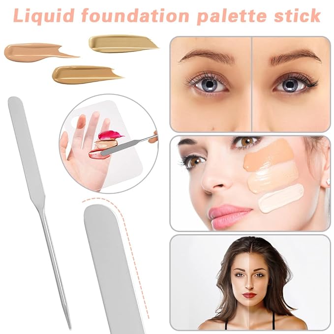 Acrylic Cosmetic Makeup Palette, 3PCS Makeup Mixing Palette