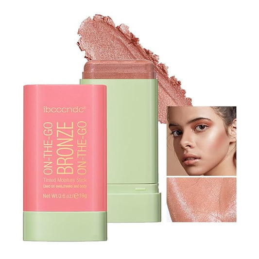 Cream Contour Stick,Versatile Bronzer Facial Contouring Stick,Long Lasting Warm Glow