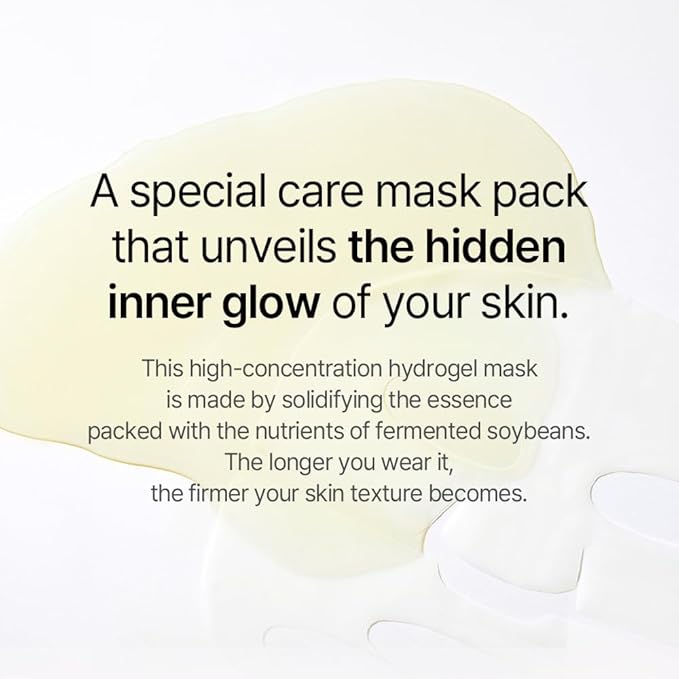 mixsoon Bean Collagen Hydrogel Mask 1PACK(35gX5ea) low molecular Deep Nutrition, Radiance, Hydration All-In-One Firming, Ingredients Absorbing Over Time Korean Glass Skin Care