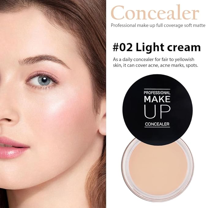 Kaely Pot Concealer Full Coverage Set,under Eye Brightener ojeras 02