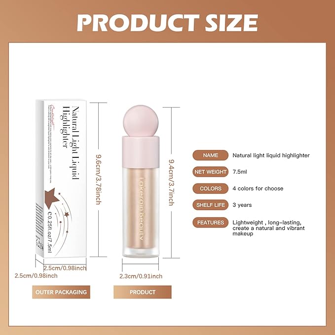 Erinde Liquid Highlighter Makeup, Face Highlighter Bronzer Makeup