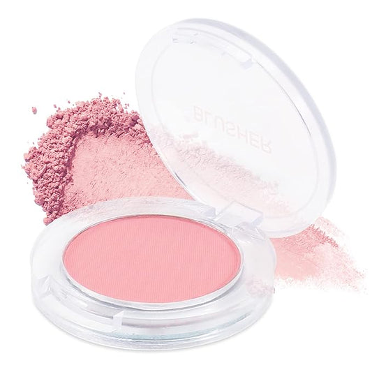 Boobeen Single Color Blush Face Blush Palette Matte Easily, Lightweight