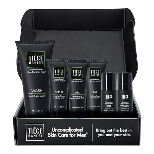 Tiege Hanley Mens Skin Care Set, Anti-Aging Skin Tiege
