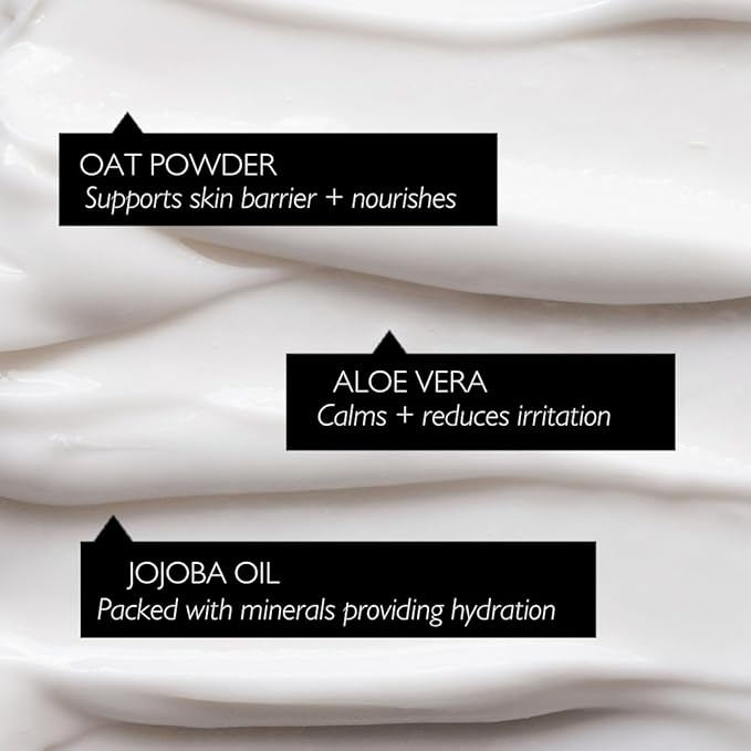 UPCIRCLE Cleansing Face Milk with Aloe Vera + Oat Powder 4.05oz - Cleansing, Repairing + Nourishing Skin - Vegan + Cruelty-Free