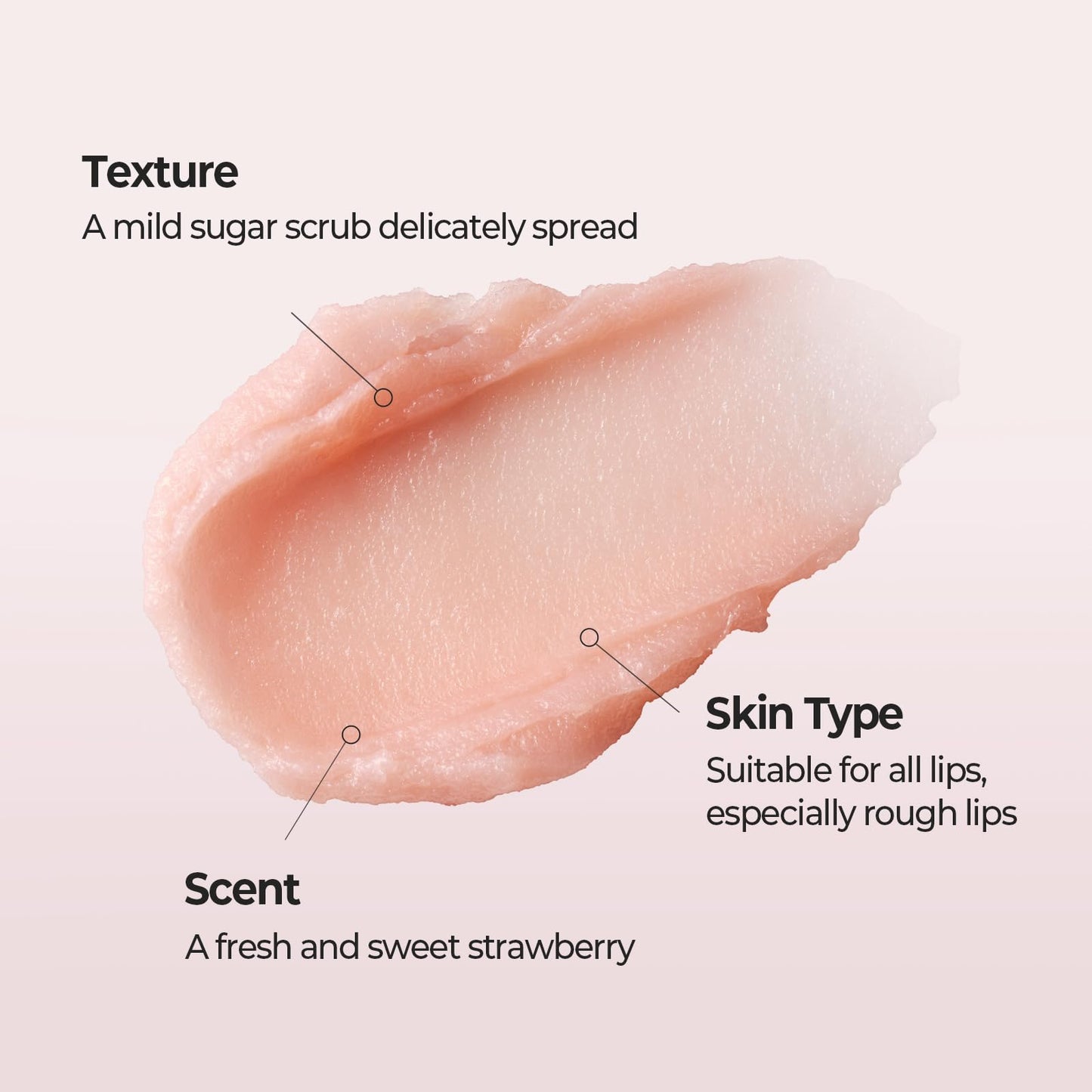 SKINFOOD Strawberry Sugar Lip Scrub Mask, Exfoliating Lip Care, Hydrating Korean Lip Product for Soft & Smooth Lips, Deep Nourishment Mild Sugar Scrub Vegan (0.71 fl. Oz.)