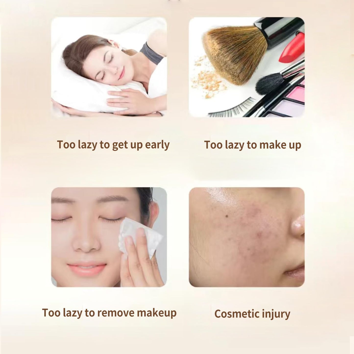 BLUE LOVE 3PCS Vitamin C Tone Up Cream Set, Quick Makeup Moisturizer for Radiant Skin, Natural Skincare for All Skin Types & Daily Use