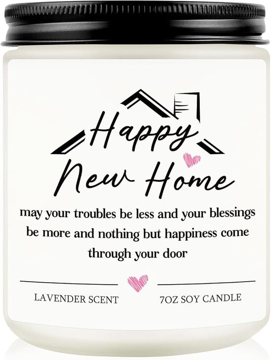 House Warming Gifts New Home Housewarming Gifts for Women Men Friend New Home Gift Ideas Cool New Homeowner Gift House Warming Apartment Party Decor Closing Presents for Home Buyers Scented Candle