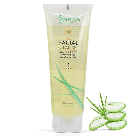 Facial Cleanser for All Skin Types, 8 Oz, Daily Face Cleaner, Deep Pore Cleansing Facewash - Removes Makeup, Impurities and Dead Skin Cells Without Irritation
