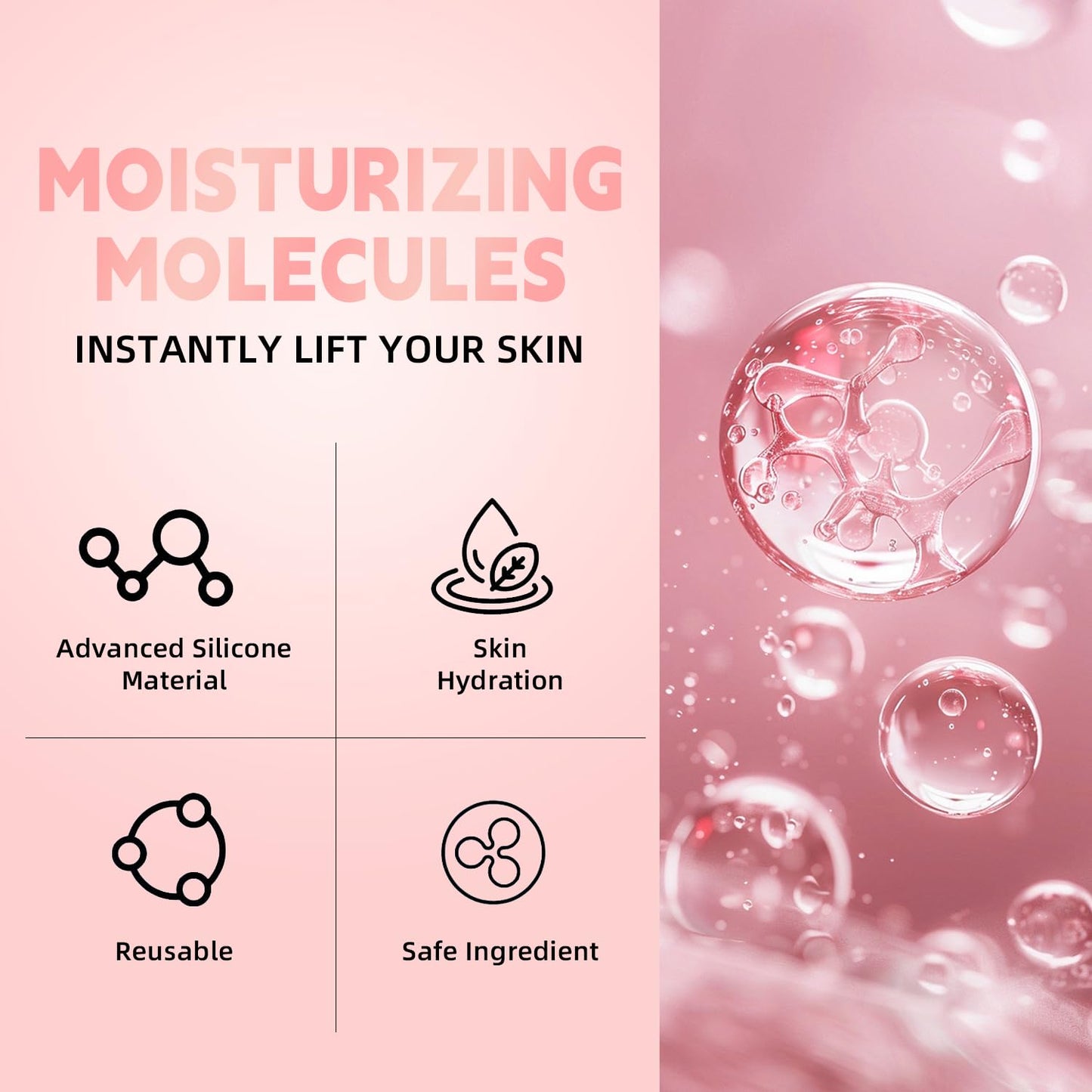 HOOJLX Anti Wrinkle Patches for Lips, Smoothing Smile Line & Lip Area Wrinkles, 6 Patches Skin-friendly Lip Lift Wrinkle Remover Patches