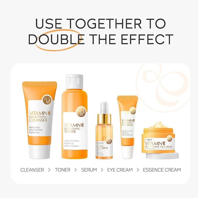 Vitamin C 5-Piece Skincare Set Brightening