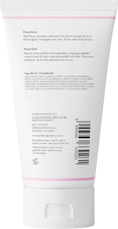Geek & Gorgeous – Jelly Joker – Gentle Gel Cleanser and Makeup Remover – Non-Foaming, Low pH, Hydrating Formula – Suitable for All Skin Types, Including Sensitive – 5.07 oz