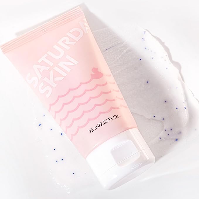 Saturday Skin Rub-A-Dub Refining Peel Gel Facial Cleansing Gels Facial Cleansing Washes Natural Fruit Enzymes Mild Cleanser Exfoliating Great for sensitive skin (2.53 Fl. Oz. (75ml))