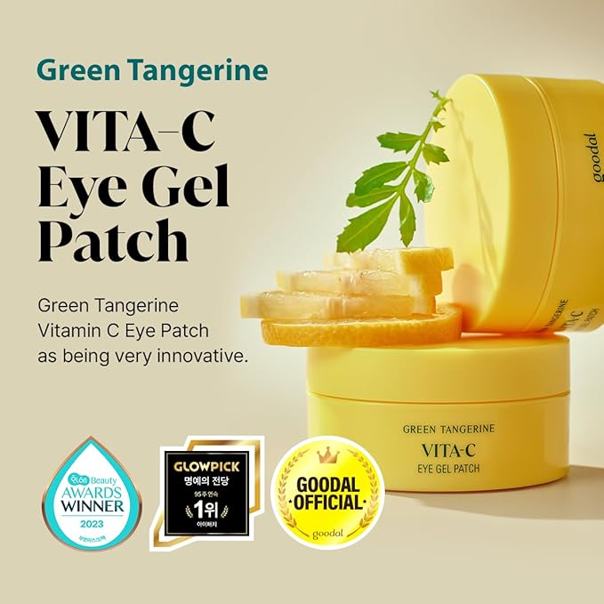 GOODAL Green Tangerine Vitamin C Glow Kit – Serum, Cream & Eye Patch Set | Korean Skincare for Dark Spots & Radiance | Get Sheet Mask 5-Pack for $4 with Bundle Purchase