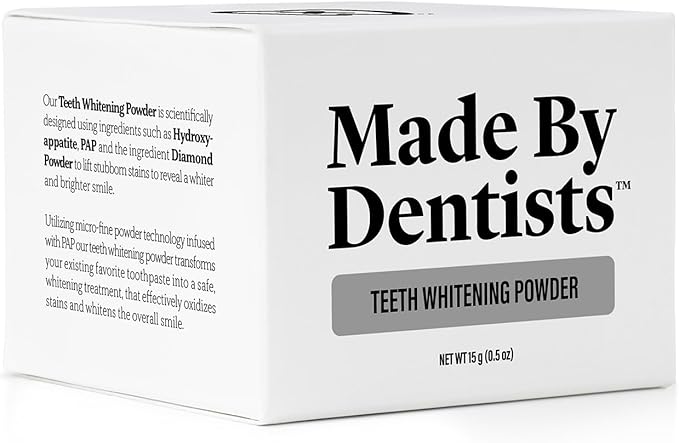 Professional Teeth Whitening Powder - Remineralizing Hydroxyapatite Tooth Powder Formula with Pap, and Diamond Pwdr - Non-Abrasive Stain Remover for Instant Results