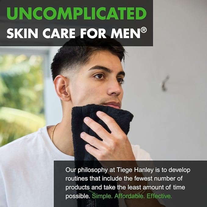 Tiege Hanley Men’s Skin Care Set, Essential Routine (System Level 1) – Face Wash, Scrub & Moisturizer for Healthier, Hydrated Skin | Daily Men’s Skin Care Kit for Sensitive skin & Dryness Protection