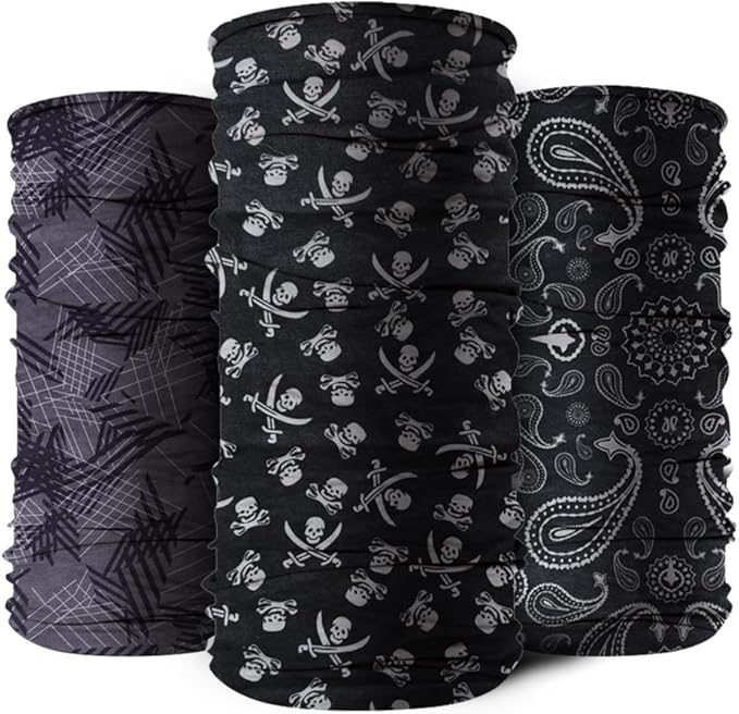 9-Pack Balaclava Face Mask for Men & Women - UV Protection Neck Gaiter, Multi-Use Cycling Mask & Breathable Headband, Outdoor Sports Scarf Accessories