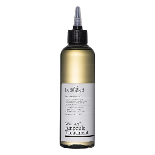 YADAH Detangled Wash-Off Ampoule Treatment 6.76 fl oz | Deep Repair & Nourishment with Ceramide NP, Hyaluronic Acid, Avocado Oil | Smooths, Moisturizes, Restores Shine for Damaged, Dry, Frizzy Hair