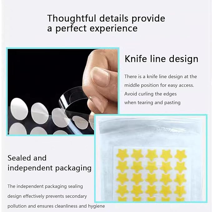 Pimple Patches Pimple Patches Midnight Magic，Salicylic Acid & Tea essential oil - Pimple Patches for Face, Hydrocolloid Acne Patch, Cute Face Stickers, Zit Patch（216pc）