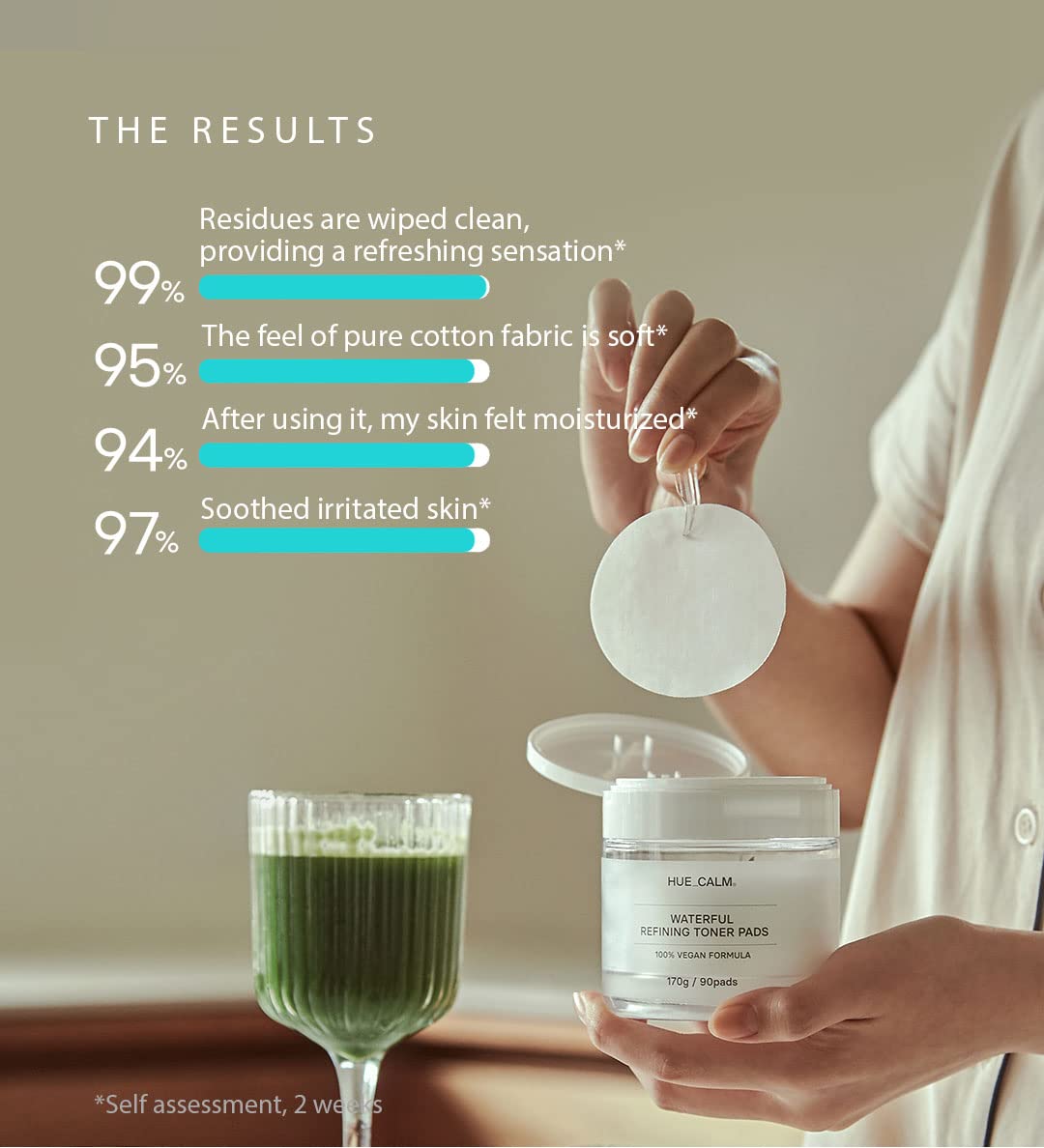 Waterful Refining Toner Pads for Sensitive Skin, Hydrating & Calming with Kombucha Essence, 100% Vegan, Cruelty-Free, Natural Ingredients Toner Pad for Pore Care & Anti-Aging, Korean Skincare -90 pads