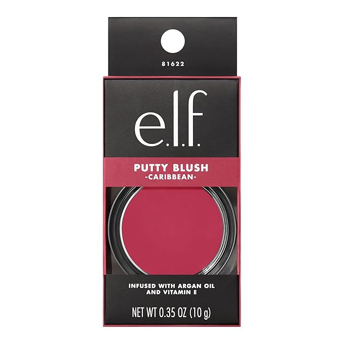 e.l.f. Putty Blush, Creamy & High-Pigment Formula For Cruelty-Free, Caribbean