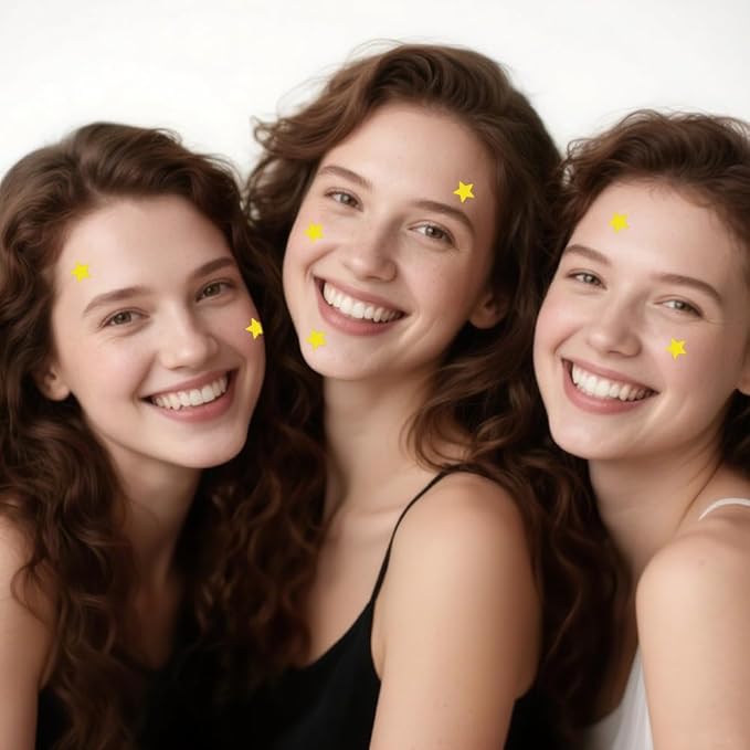Hydrocolloid Patch Acne Patches Cute Star Spot Stickers Pimple Patches for Face Zit Patch（32 Count）