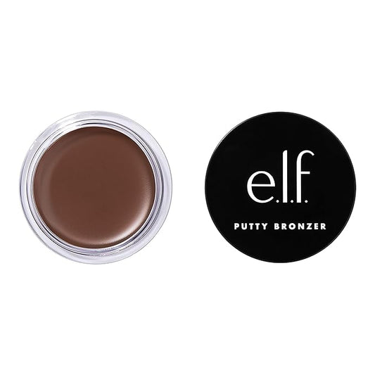 e.l.f. Putty Bronzer, Creamy & Highly Pigmented Formula, Beach, Please!, 0.35 Oz