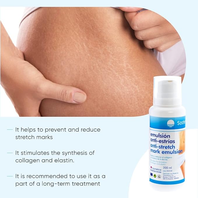 Anti-stretch mark cream ideal for pregnancy/Prevents scars/Regenerating
